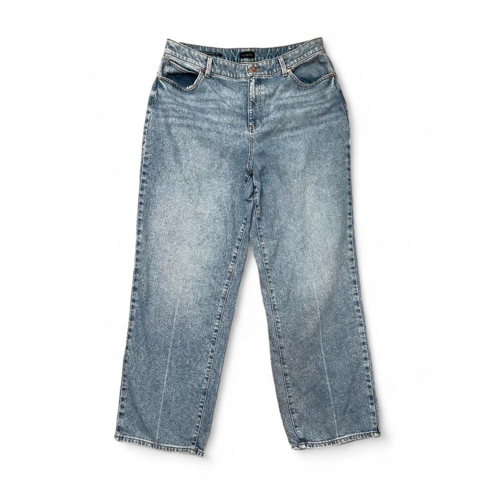 TALBOTS HIGH WAIST RELAXED JEANS - VENICE WASH, Size 16